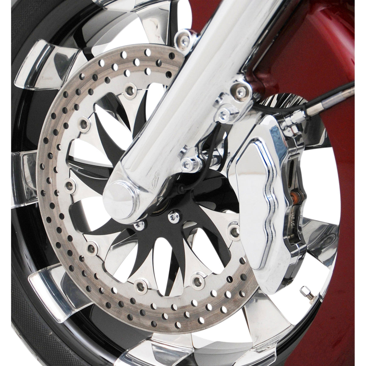Hawg Halters 6-Piston Brake Caliper Big Twin - LHSCC6001 For Harley Motorcycles 2000-2014