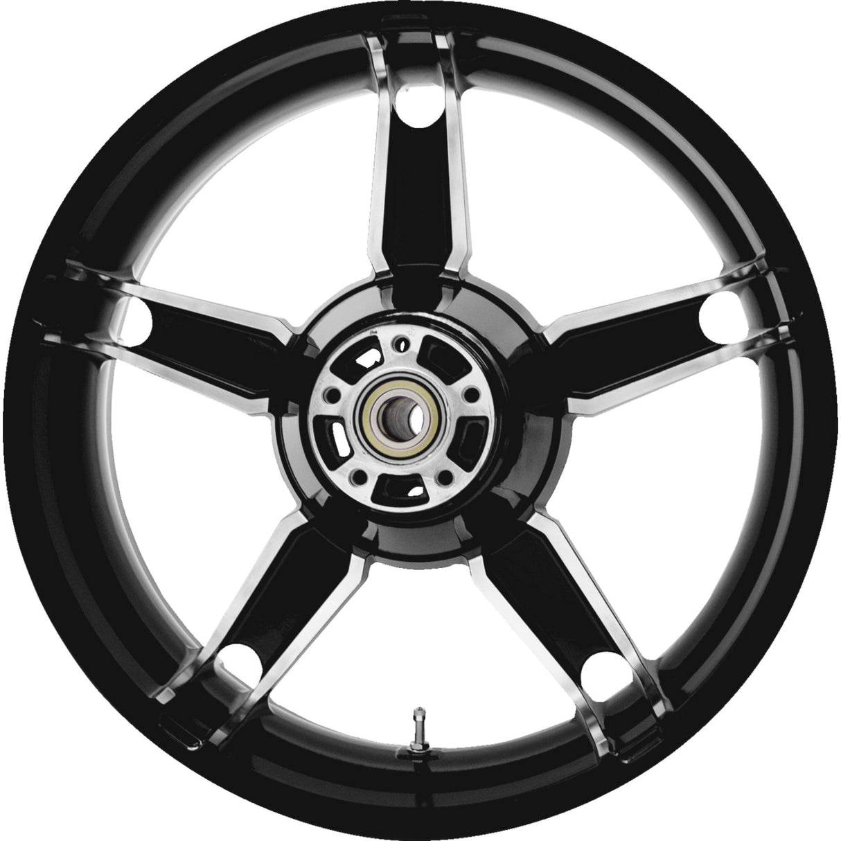 Coastal Moto Daytona Wheel Daytona Rear Single Disc With ABS Black Cut 18x5.5 - 3D-DAY185BC-ABST For Harley Touring 2009-2026