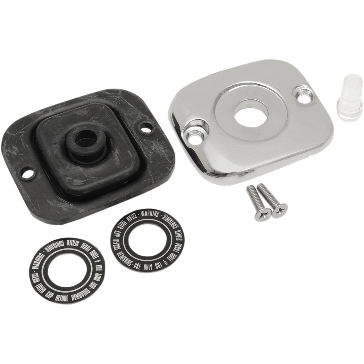 Drag Specialties Front Master Cylinder Cover OEM Chrome For Harley Motorcycles 1996-2017