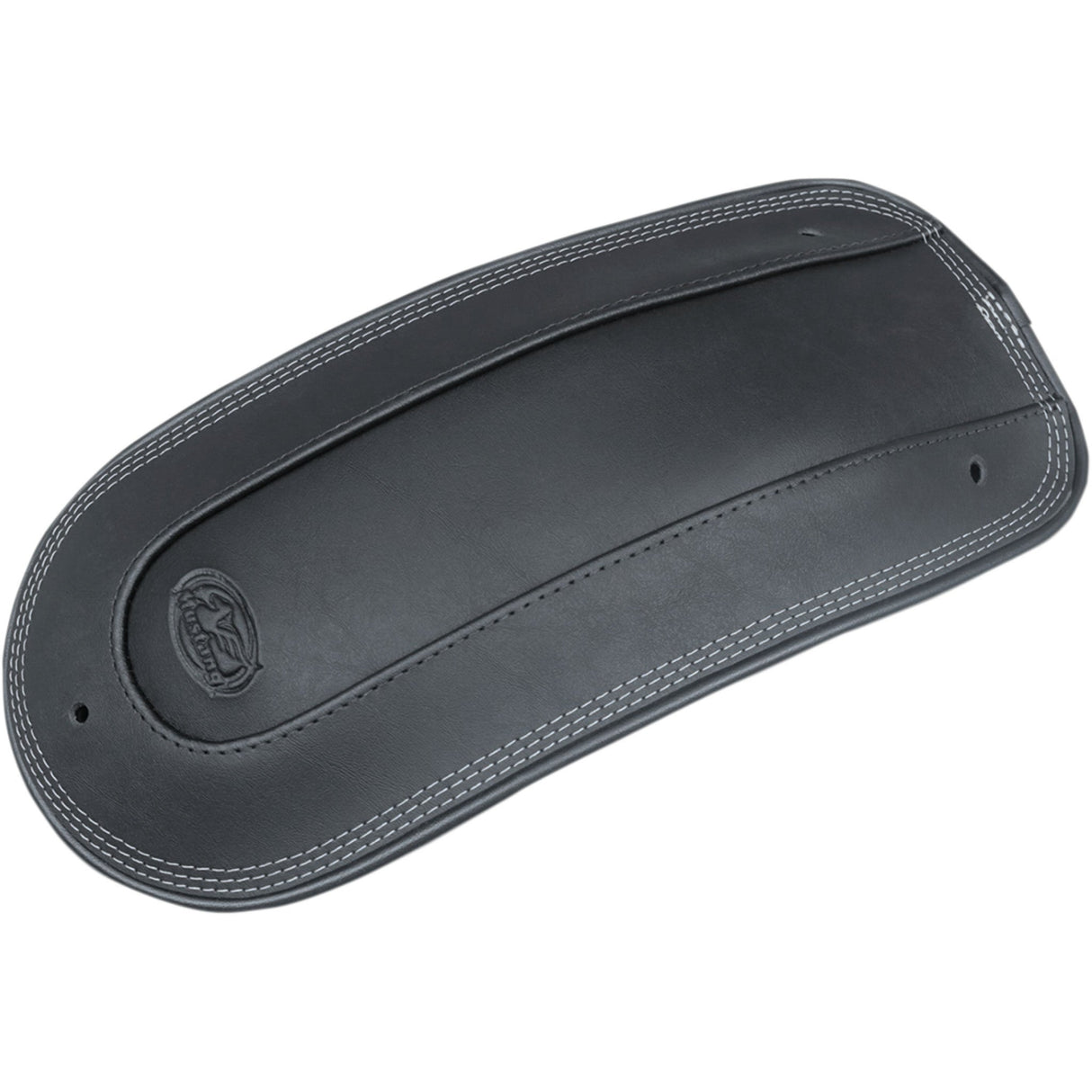 Mustang Fender Bib For Solo Seat — Triple Stitched Triple Stitch Black HD Softail - 78166 For Harley Softail 2018-2021