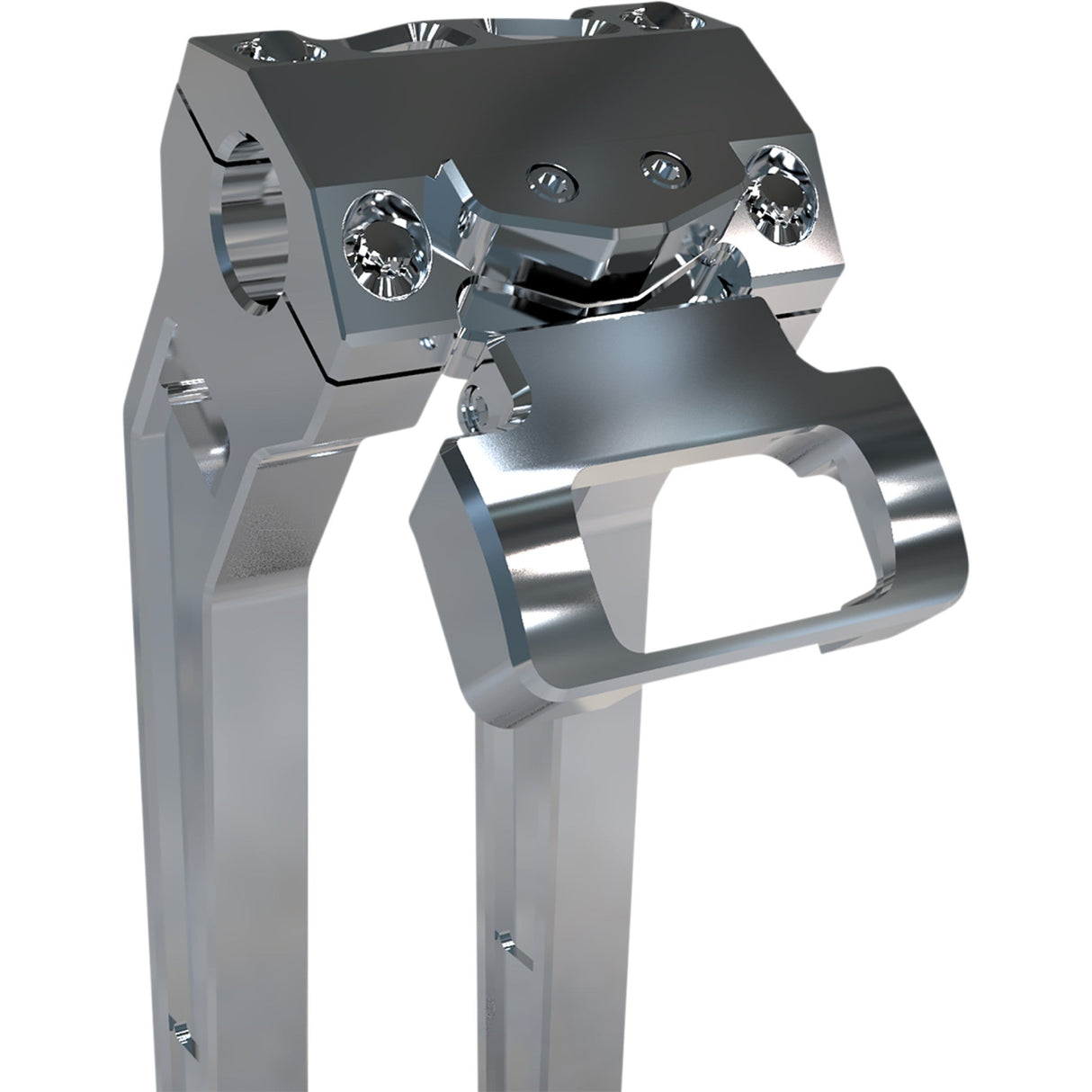 LA CHOPPERS 2201-0233 LA-7397-00R M8 Softail Gauge Mount For Performance Risers - Single - Raw - Softail