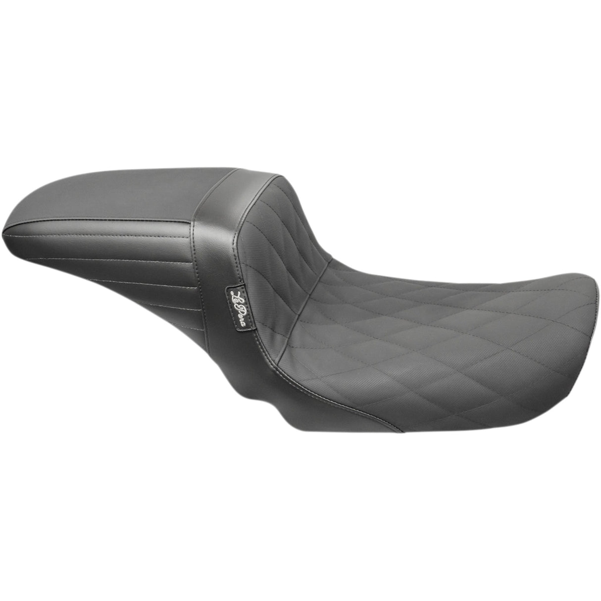 LE PERA 0803-0626 LK-591DLDMGP Kickflip Daddy Long Legs Seat - Diamond w/ Gripp Tape - Black - FX '06-'17