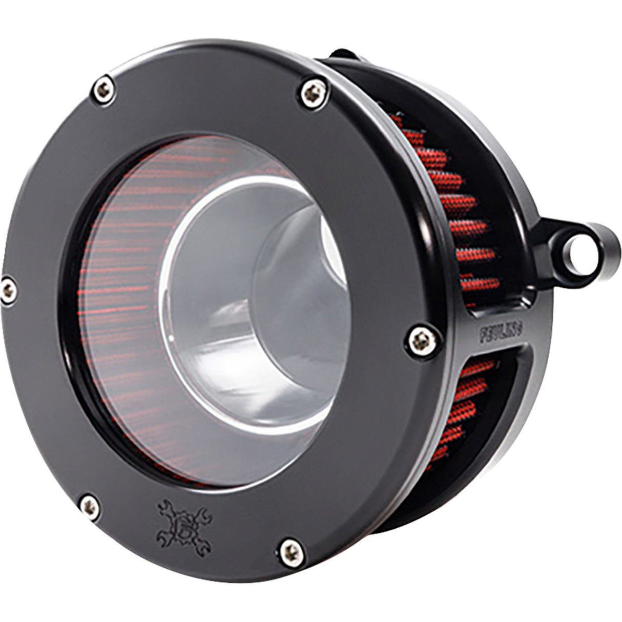 FEULING OIL PUMP CORP. 1010-3322 5474 BA Air Cleaner Kit - Black/Clear with Red Filter - M8