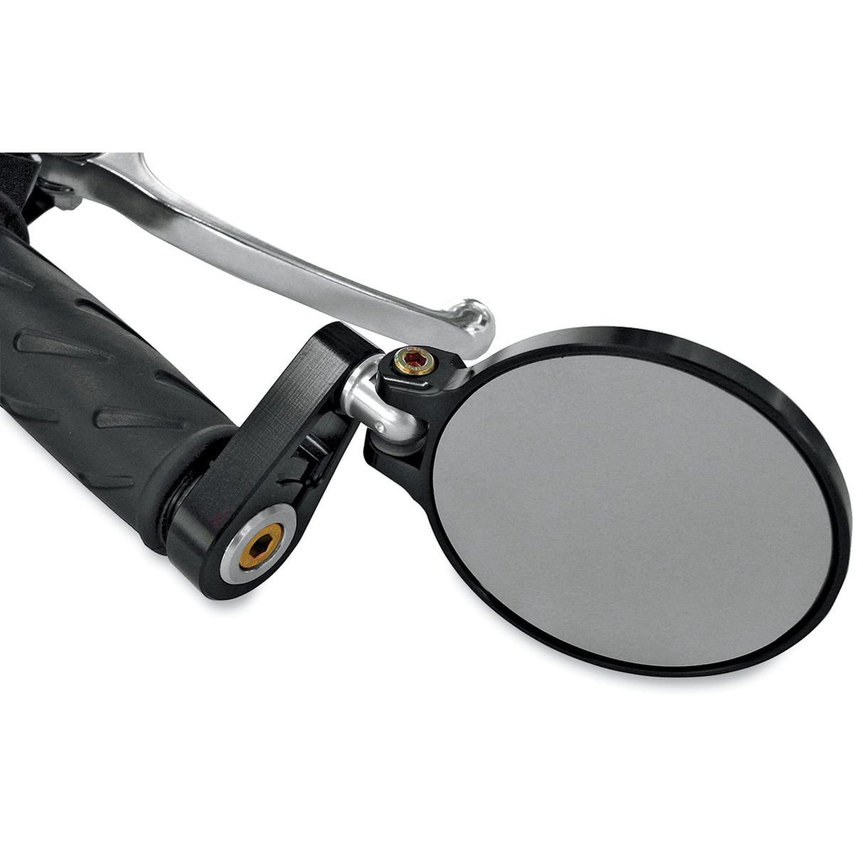 Joker Machine Cafe Racer Folding Bar End Mirror Side View Round Black 2-1/4" - 09-302B