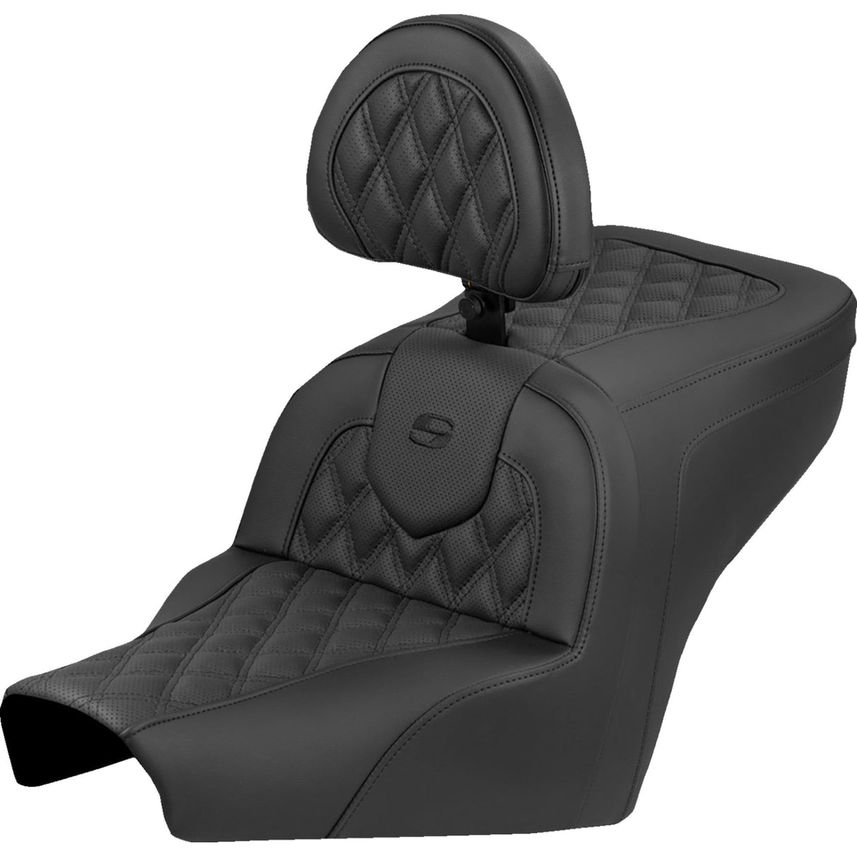 SADDLEMEN 0810-2509 B22-07-182BR Roadsofa™ Seat lattice stitch - with backrest - bmw r18 '22-'25