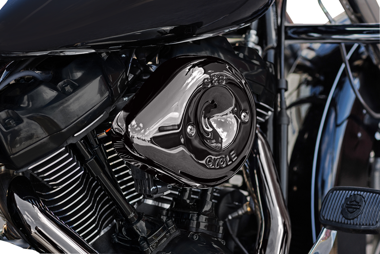 Stealth Teardrop Air Cleaner Cover - M8 - Lava Chrome - 1014-0370