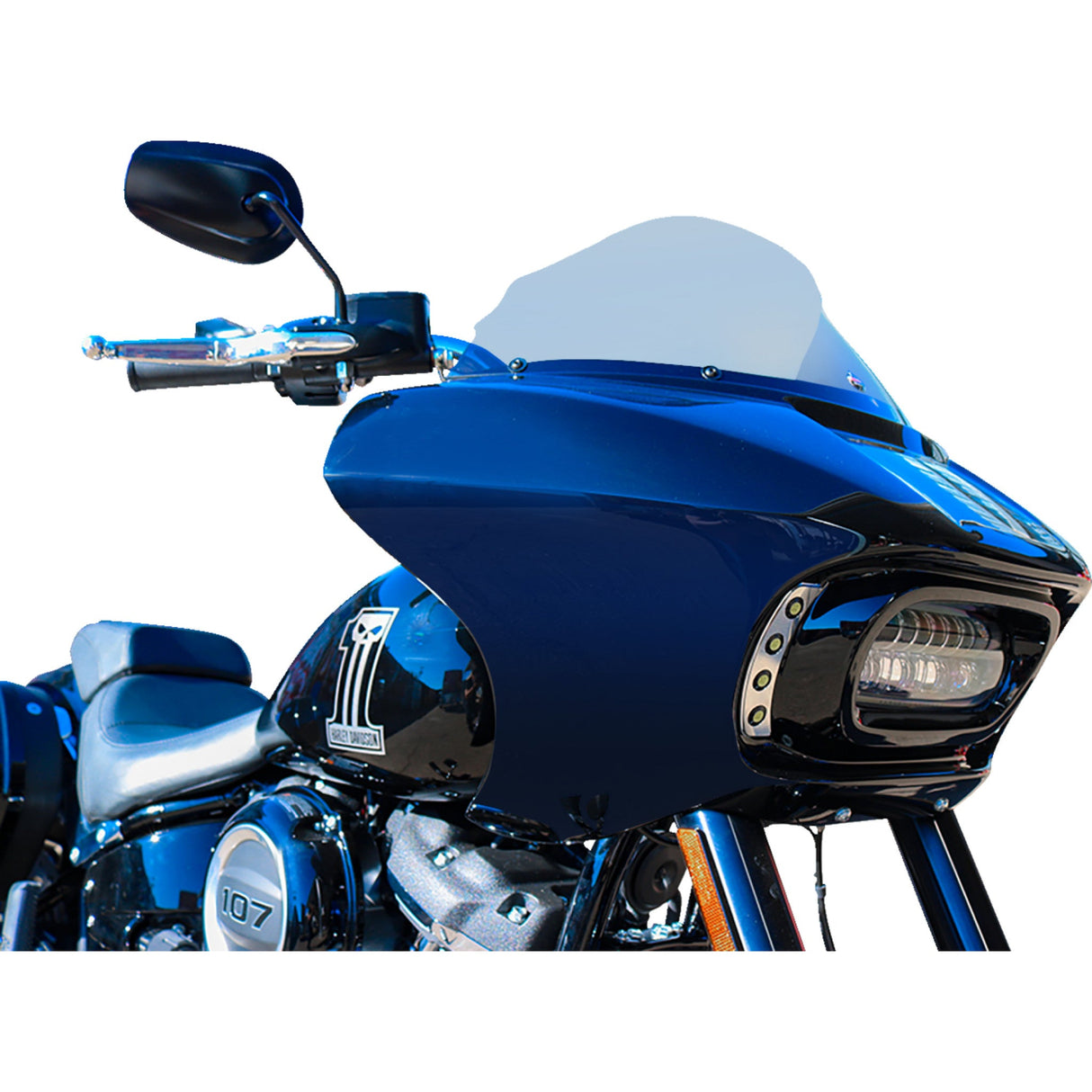 Paul Yaffe Bagger Nation Sharknado® Fairing 9" Windshield - PYO:SFK-SG-9 For Harley 1986-2024