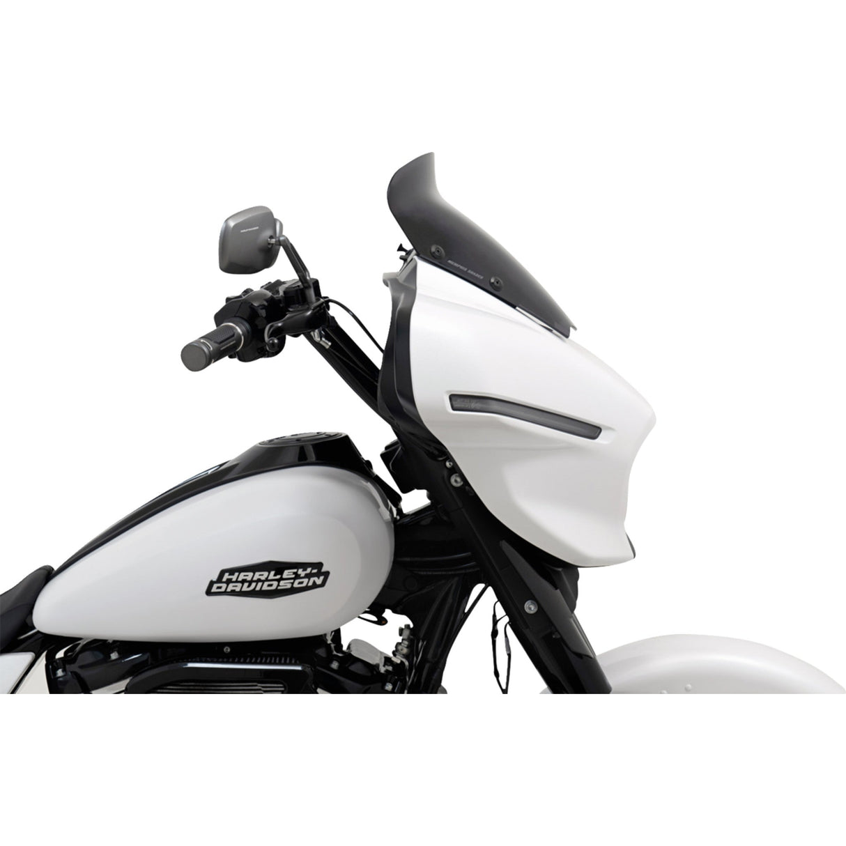 Memphis Shades Spoiler Windshield 5" Dark Black Smoke - MEP88910 For Harley Street Glide 2023-2026