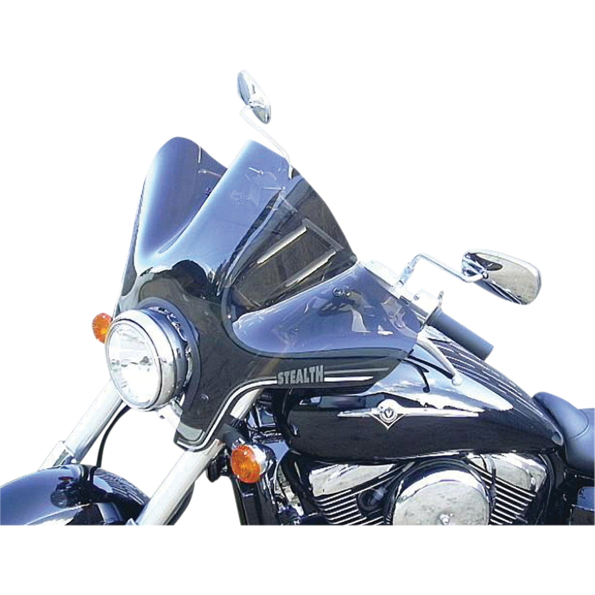 Slipstreamer SS-20 Stealth Windshield 14-1/8" Smoke - SS-20-T For Harley Motorcycles 1988-2024 | Honda Motorcycles 1992-2025