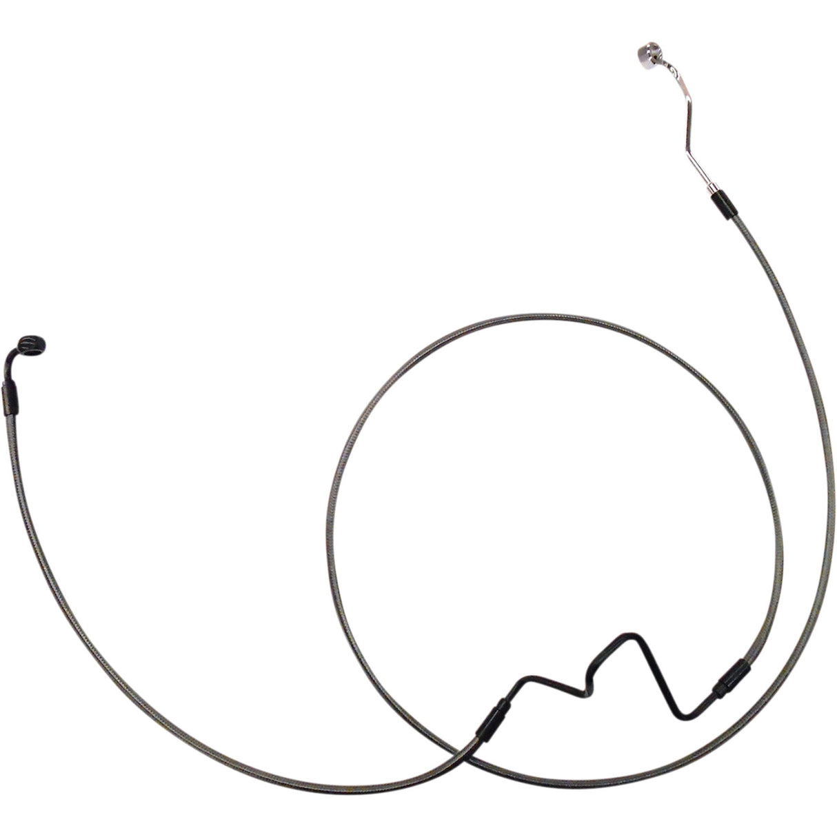 MAGNUM SHIELDING 1741-6152 AS470184 Designer Series Extended ABS Touring Lower Brake Line Kit - +4 - Black Pearl