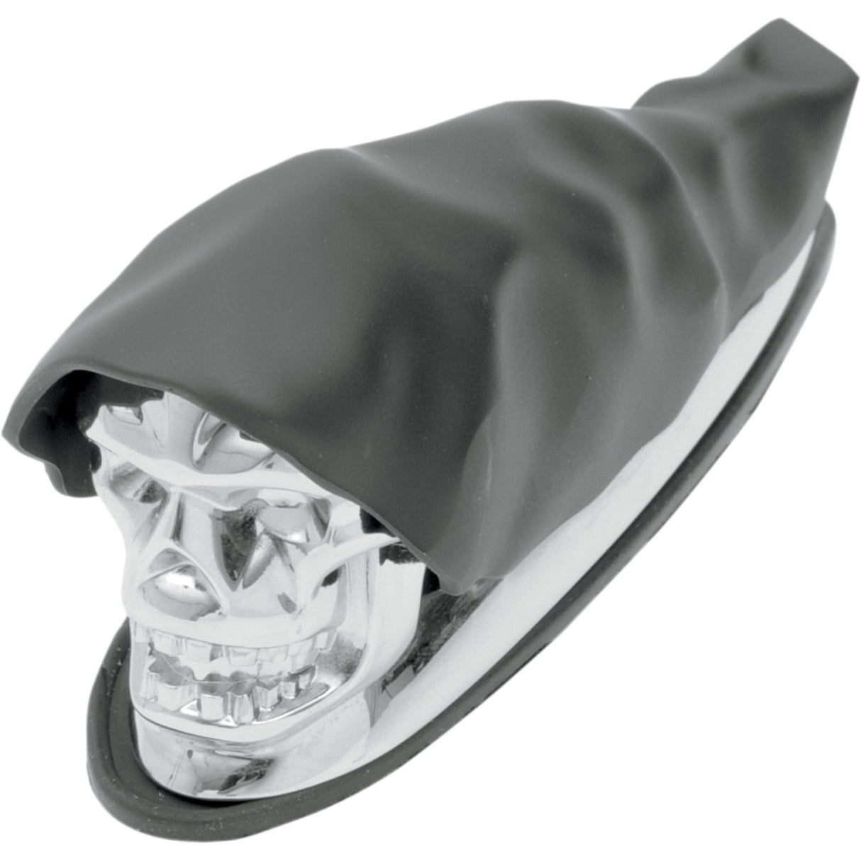 DRAG SPECIALTIES 1405-0158 Shrouded Skull Fender Ornament
