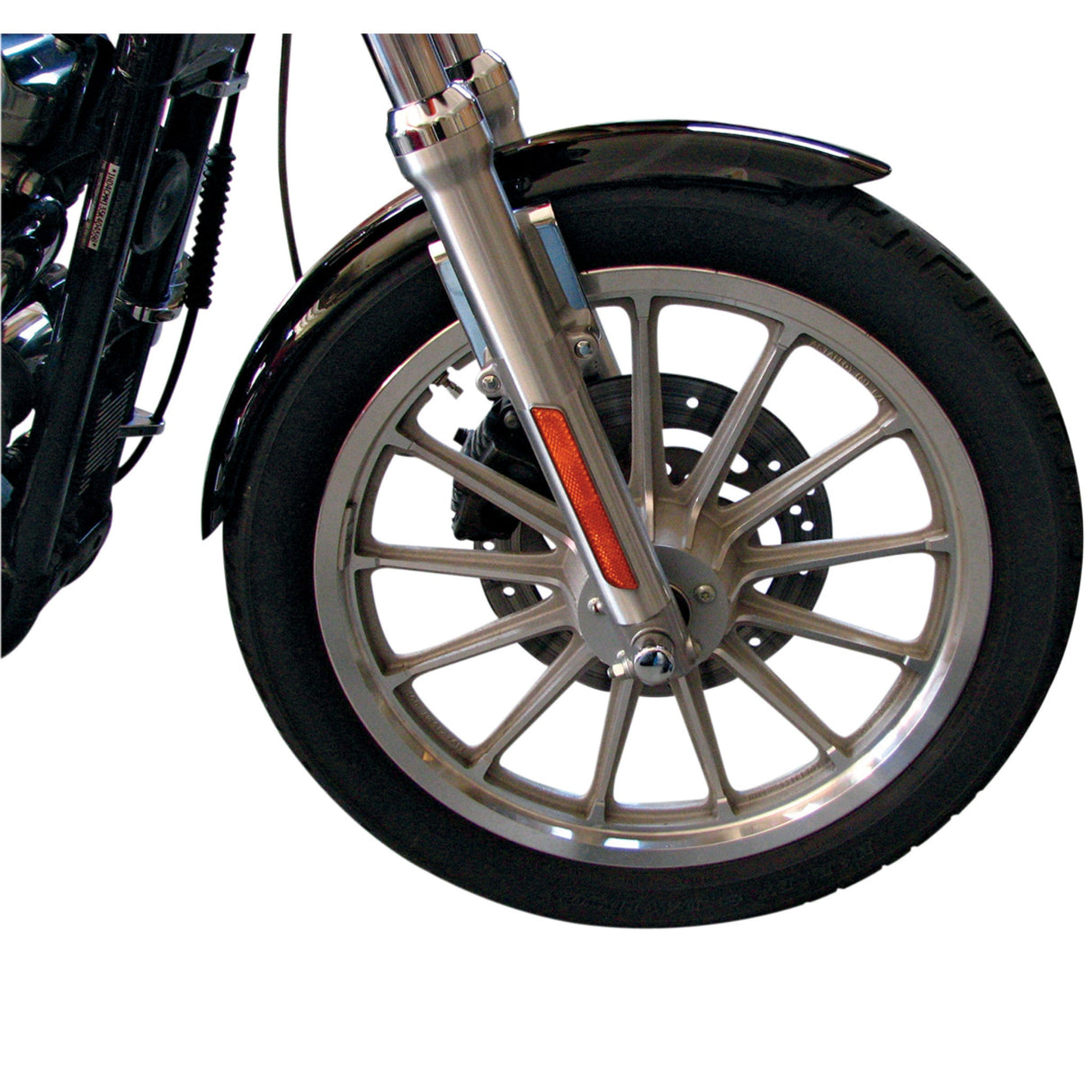 DRAG SPECIALTIES DS-393482 XLX-Style Front Fender with chrome side braces - steel