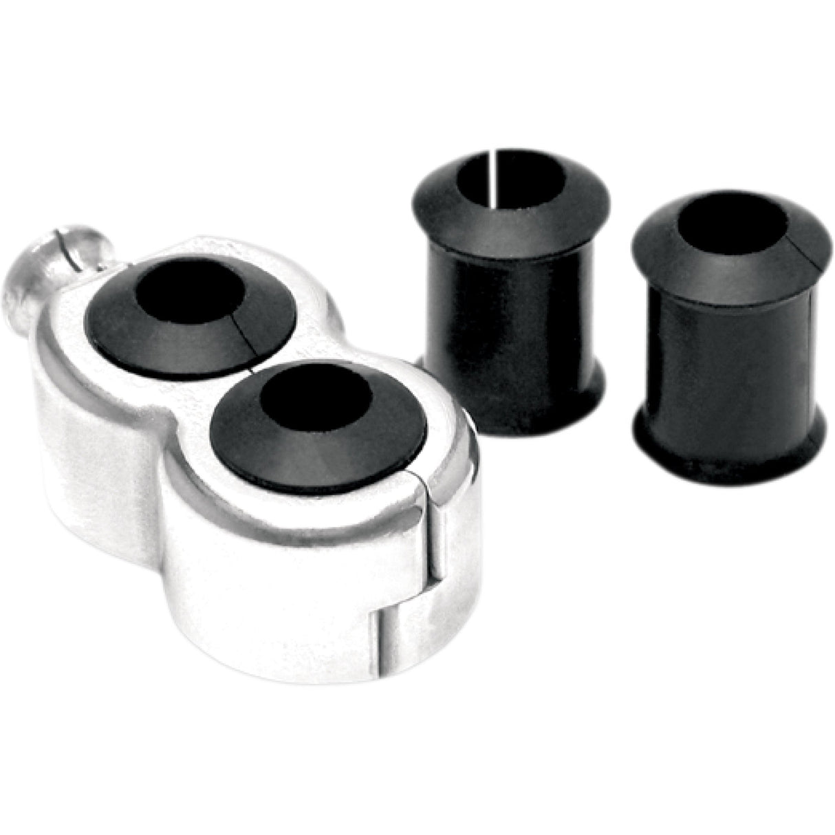 MOTION PRO 0658-0009 11-0050 Cable Clamp — Cable Guide Cable Clamp - Dual - Chrome