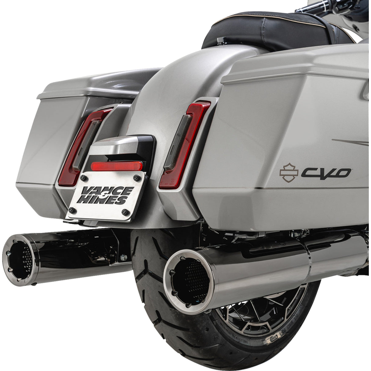 VANCE & HINES 1801-1801 16468 Hi-Output Slip-On Mufflers - Dark Chrome - 4-1/2"