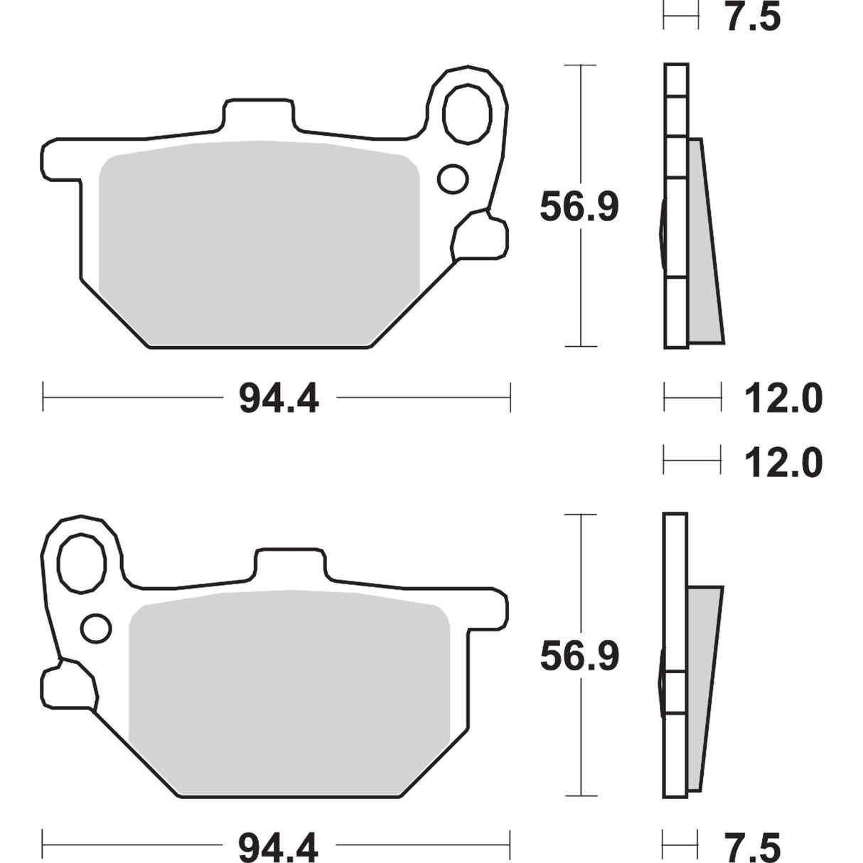 Sbs Brake Pad - 545HF For Victory Vision / Arlen 2008-2016 | Kawasaki Vulcan 2015-2023