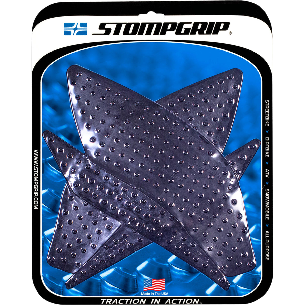 STOMPGRIP 4320-1879 55-10-0099B Volcano Profile Traction Pad Tank Kit Traction Kit - Black - Yamaha