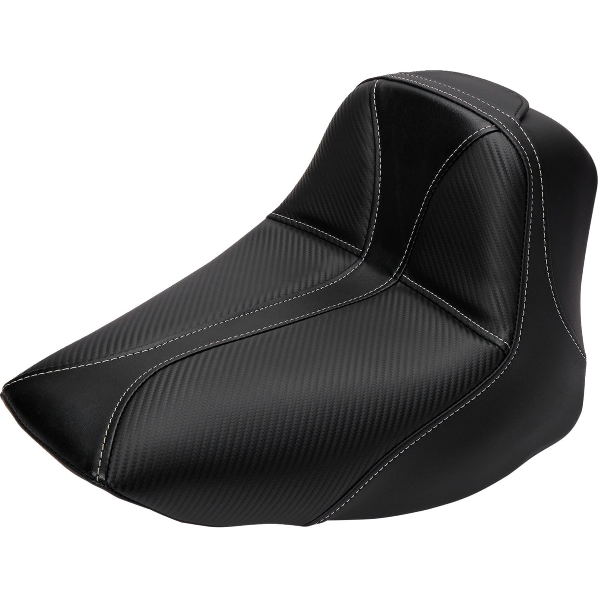 Saddlemen Dominator Solo Seat Without Backrest Black With Gray Stitching Flstc N - 806-15-0042 For Harley Softail 2006-2017