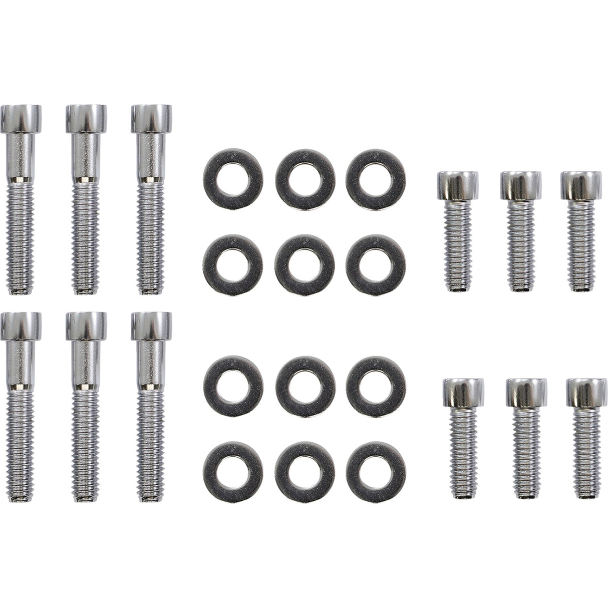 Gardner-Westcott Rocker Box Bolt Kit Socket-Head Chrome Twin Cam - P-88-15 For Harley Motorcycles 1999-2016