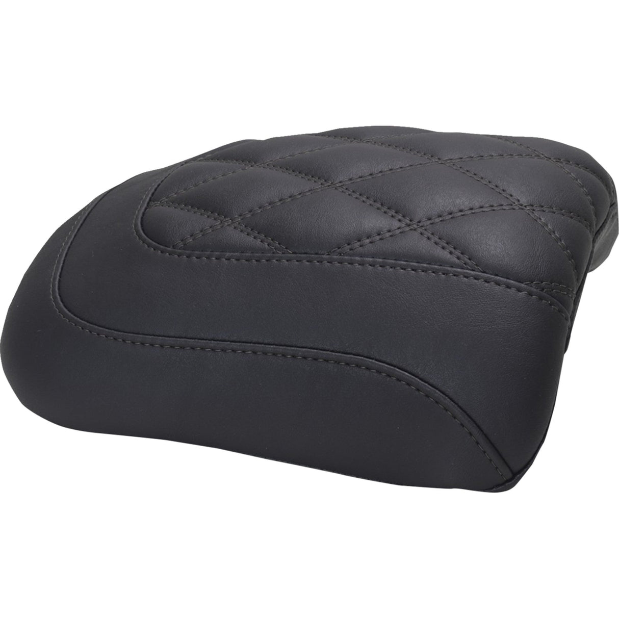 Mustang Padded Passenger Seat Cowl Double Diamond Black Stitch - 88611 For Harley Touring 2023-2026