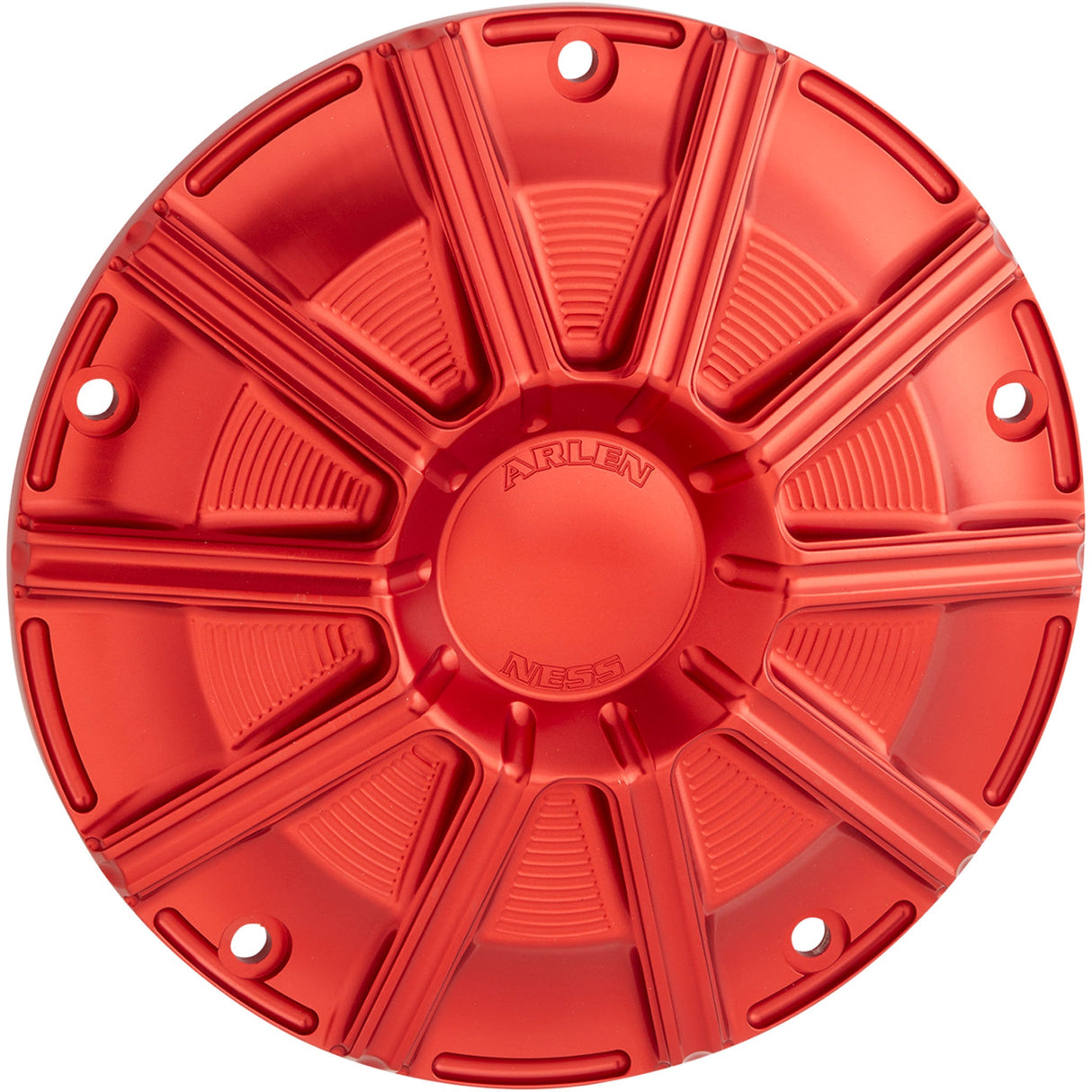 Arlen Ness 10-Gauge Derby Cover Red Touring Trike - 700-006 For Harley Touring 2015-2026