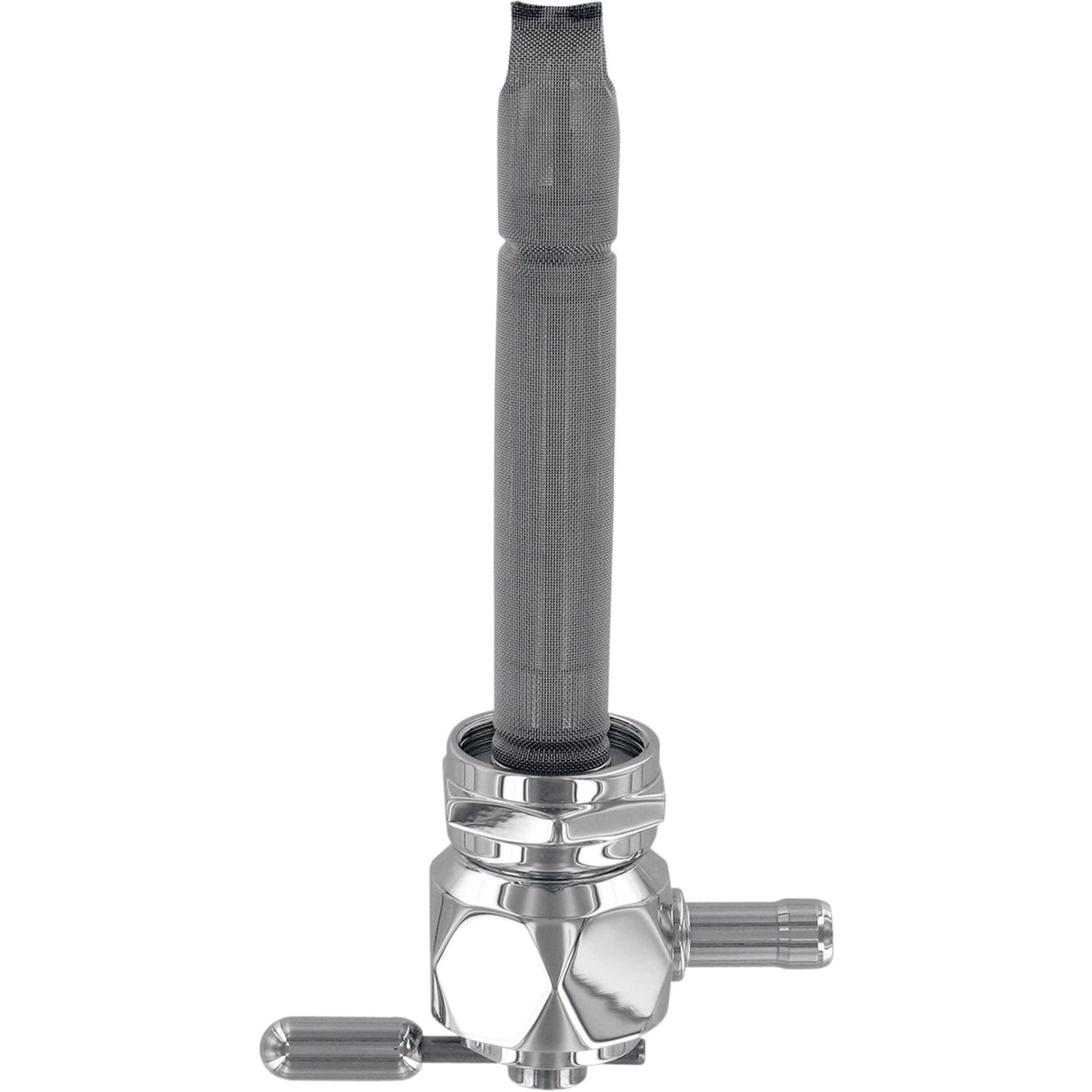 PINGEL DS-390263 6311-CD Power-Flo Fuel Valve - Hex Fuel Valve - Diamond Chrome - 22 mm