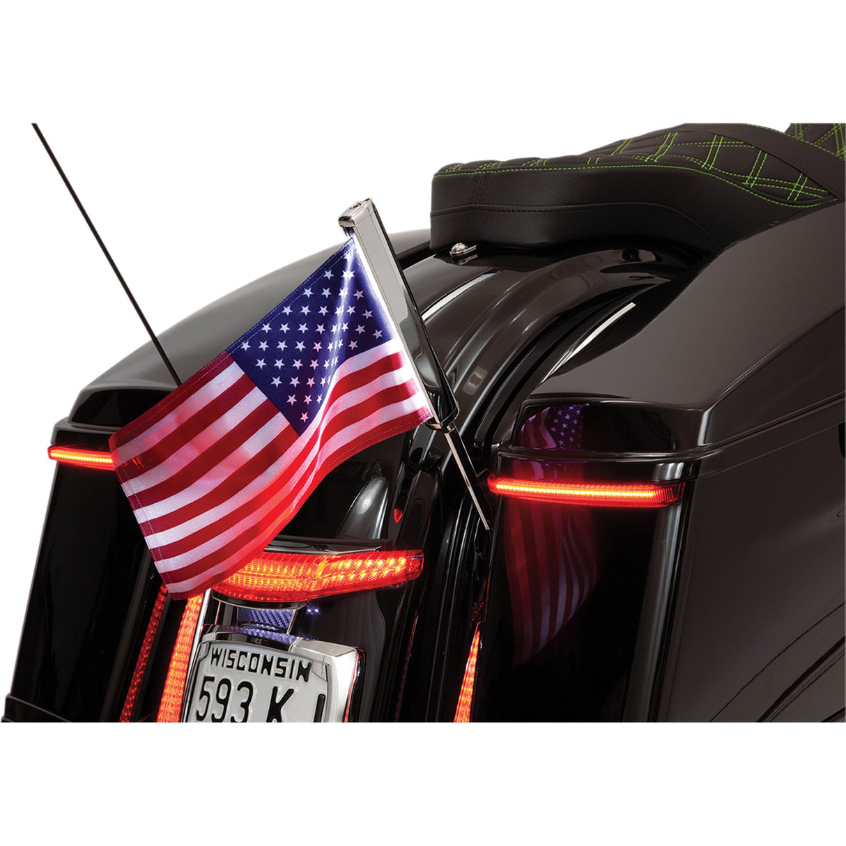 CIRO 0521-1775 70608 Flag Pole Mounting Kit Flagpole Mount - Antenna Mount - Chrome