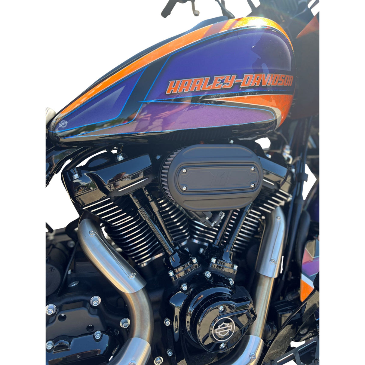Kodlin USA Oval Air Cleaner Kit Black Touring Softail - K29246 For Harley Touring 2023-2026