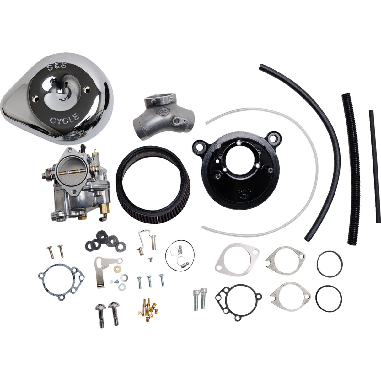 S&s Cycle Carburetor W Stealth Air Cleaner - 110-0145 For Harley Motorcycles 1984-1999