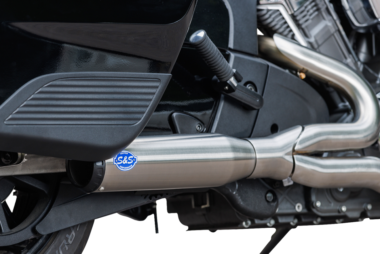 2-into-1 Qualifier Exhaust System - 50-State - Brushed - Stainless Steel - 1810-3175