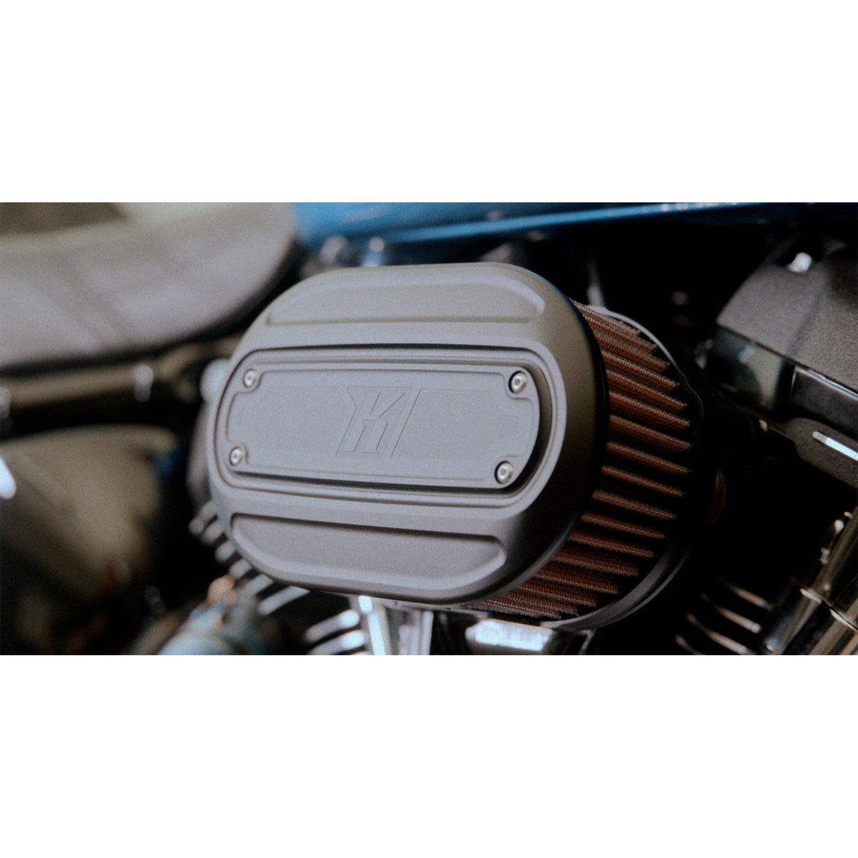 Kodlin USA Oval Air Cleaner Kit Black M8 - K29244 For Harley Motorcycles 2017-2025