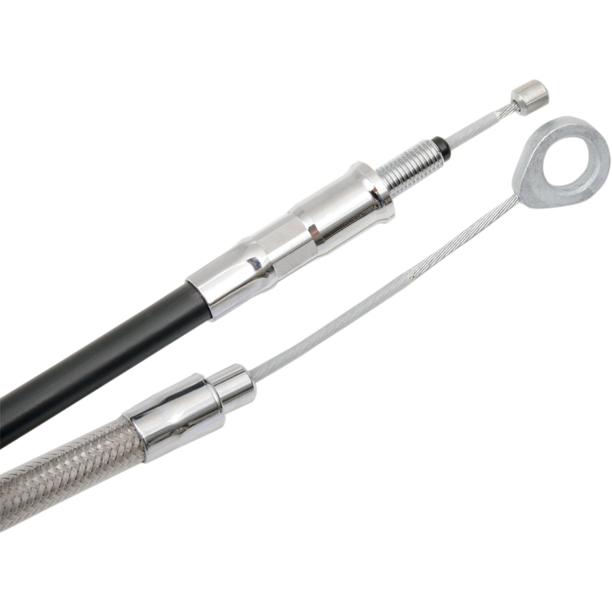 DRAG SPECIALTIES 0652-1490 High-Efficiency Braided Stainless Steel Clutch Cable