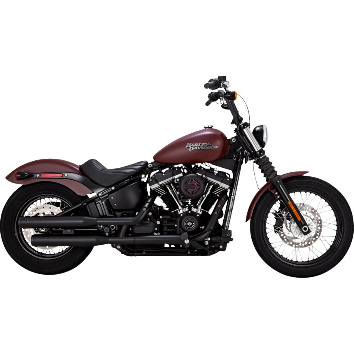 Vance & Hines Eliminator 300 Slip-On Mufflers Black - 46312 For Harley Softail 2018-2025