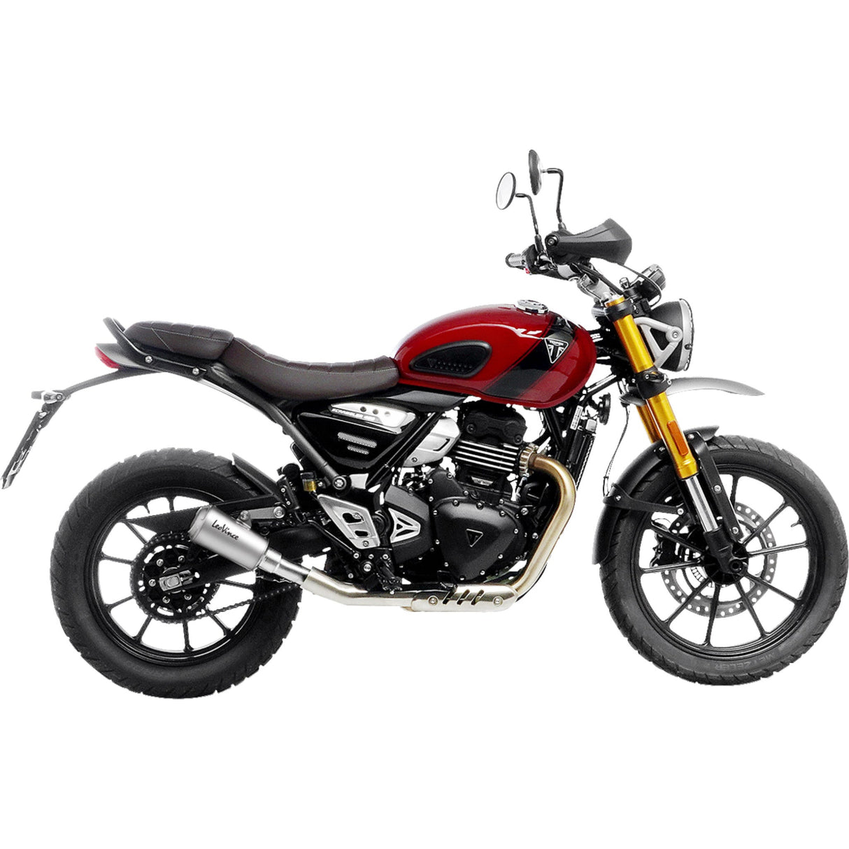 Leovince LV-10 Muffler - 15268U Triumph Scrambler 400 / Speed 400 2024-2025