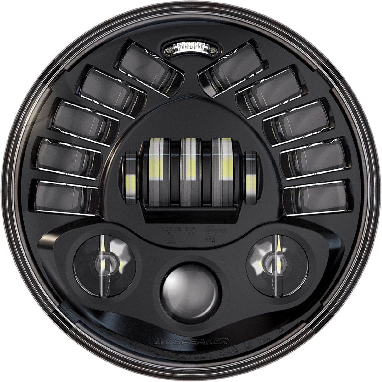 CUSTOM DYNAMICS 2001-2413 PB-7A-14-B ProBEAM® Adaptive Headlamp - Adaptive Headlight with Adapter - 7" - Black