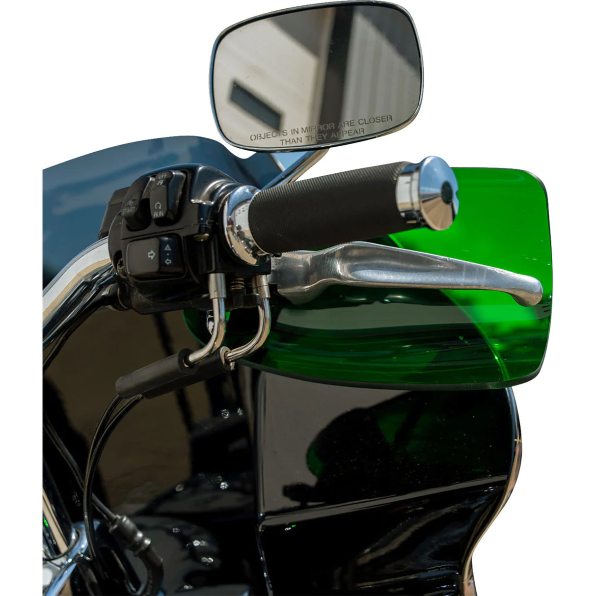KLOCK WERKS 0635-2831 KWS-01-0132-CC Flare® Handguards harley-davidson cable clutch - green