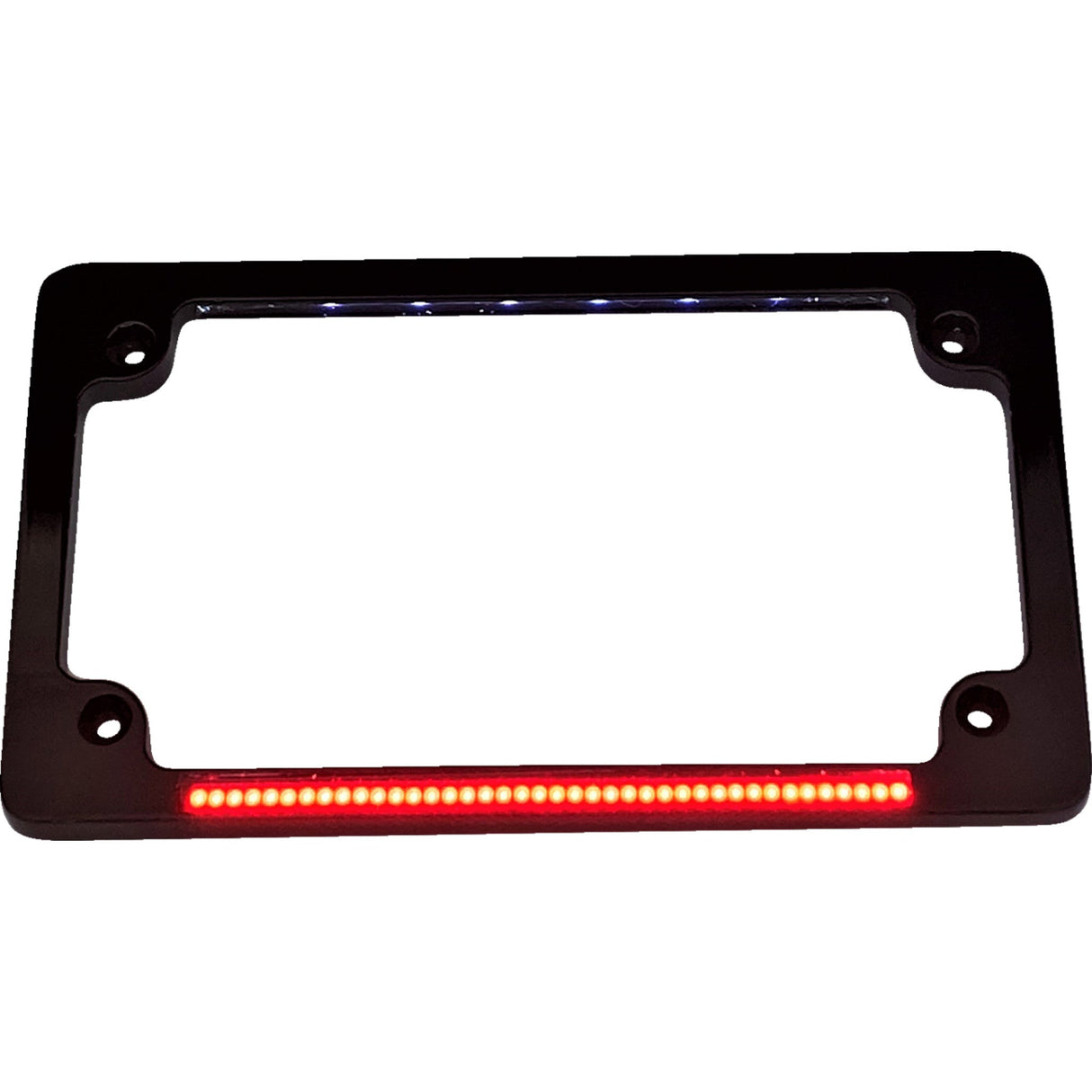 CUSTOM DYNAMICS 2030-0991 TF02-B Dual LED License Plate Frame Dual License Plate Frame - Black