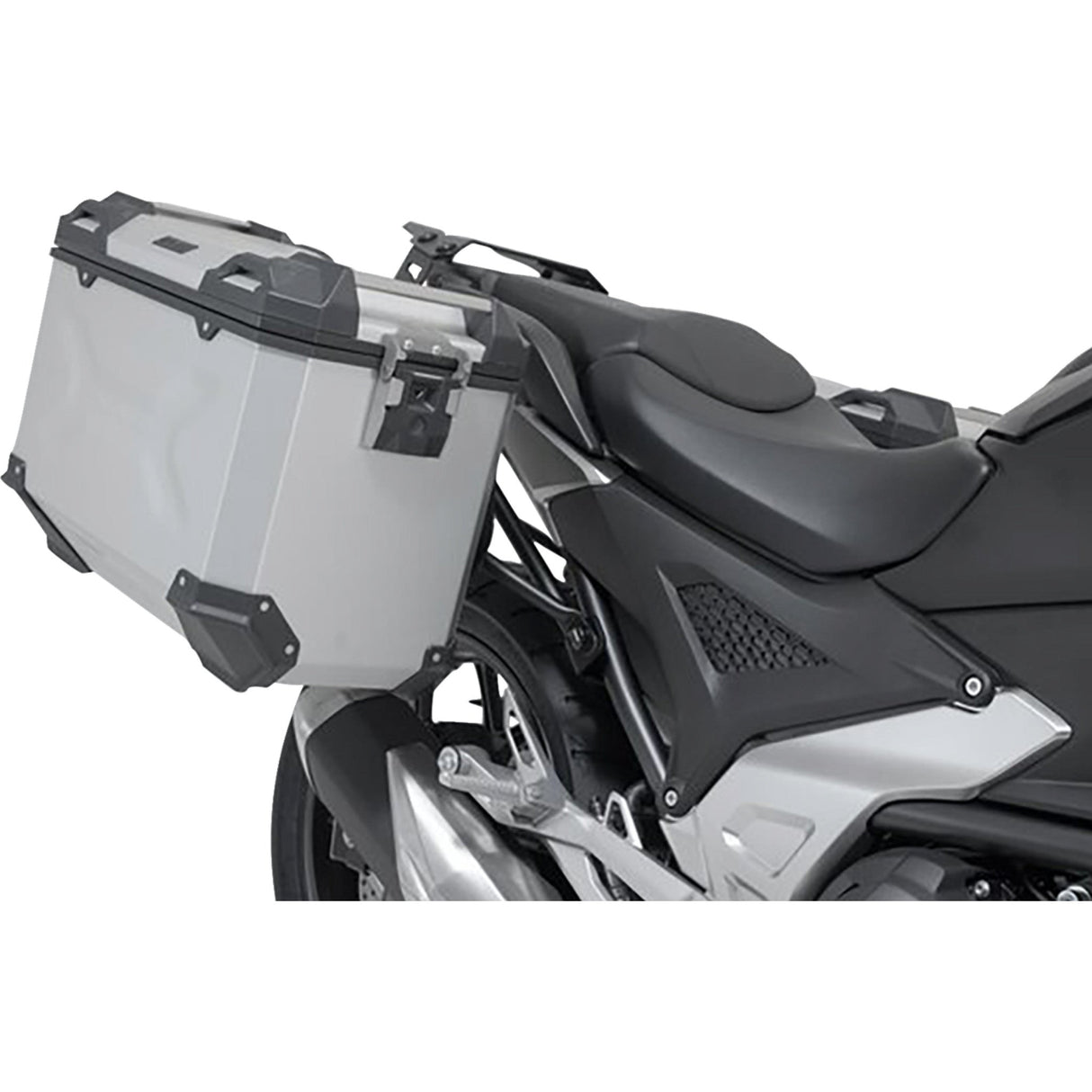 SW-MOTECH 3580-0442 KFT.01.841.70100/S TRAX ADV Aluminum Case System silver - honda nc750 x '20-'24