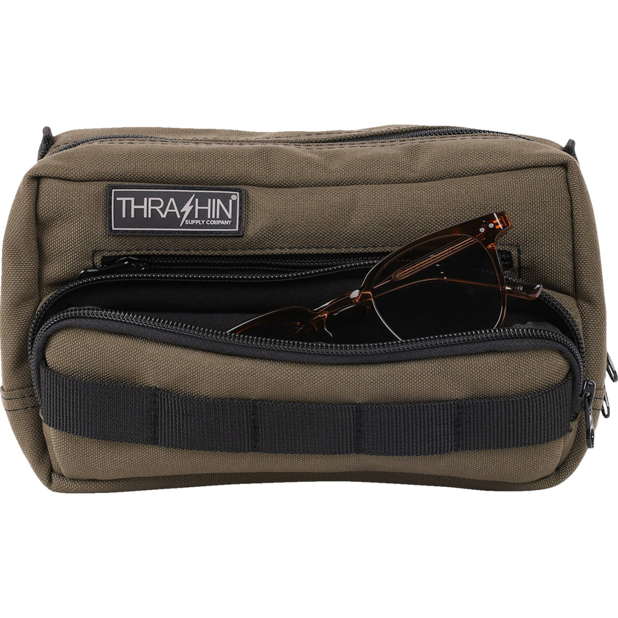 THRASHIN SUPPLY CO. 3510-0201 THB-0010 Handlebar Bag Plus - Green