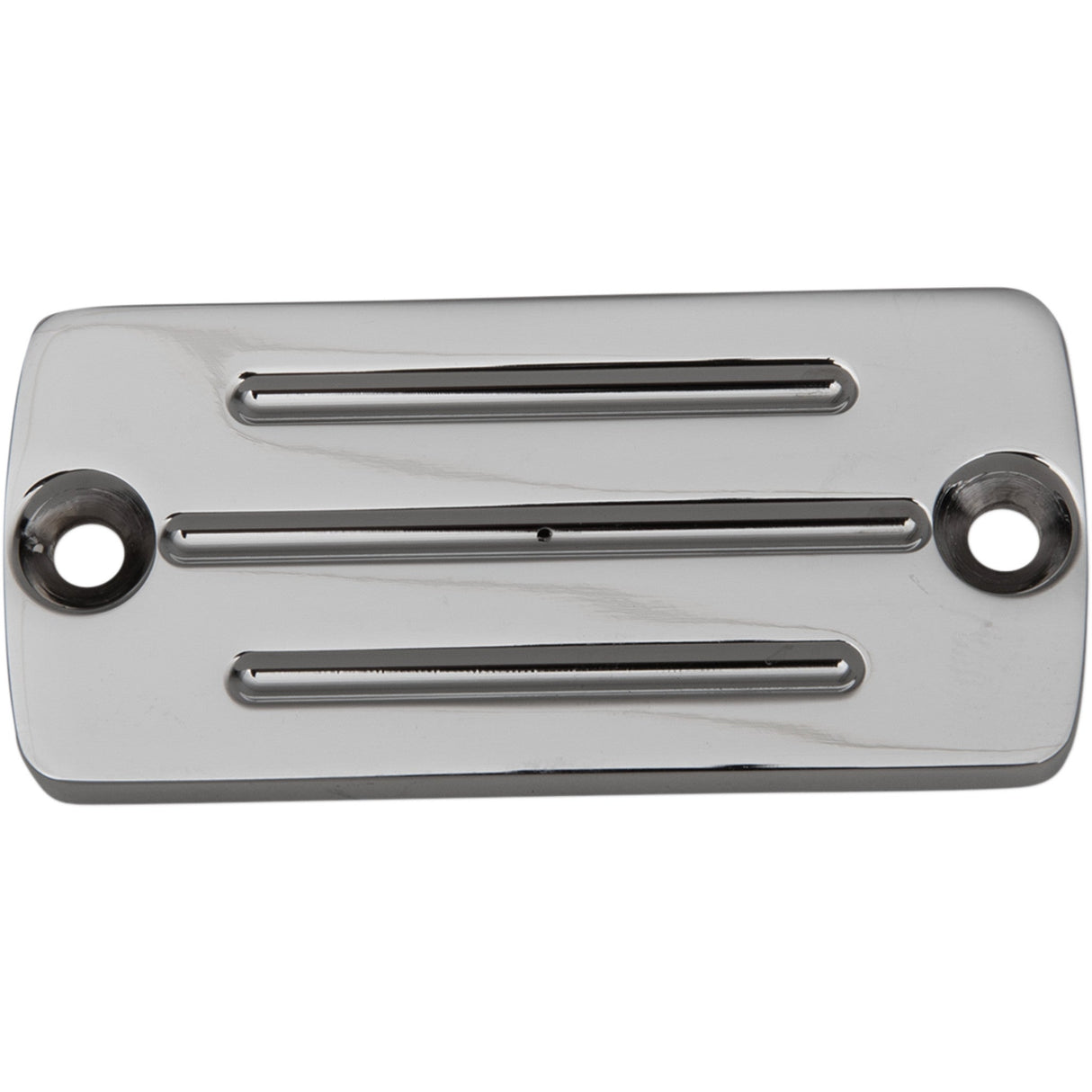 Accutronix Master Cylinder Cover With Milled Lines Chrome - C199-MC For Harley Motorcycles 1985-2005
