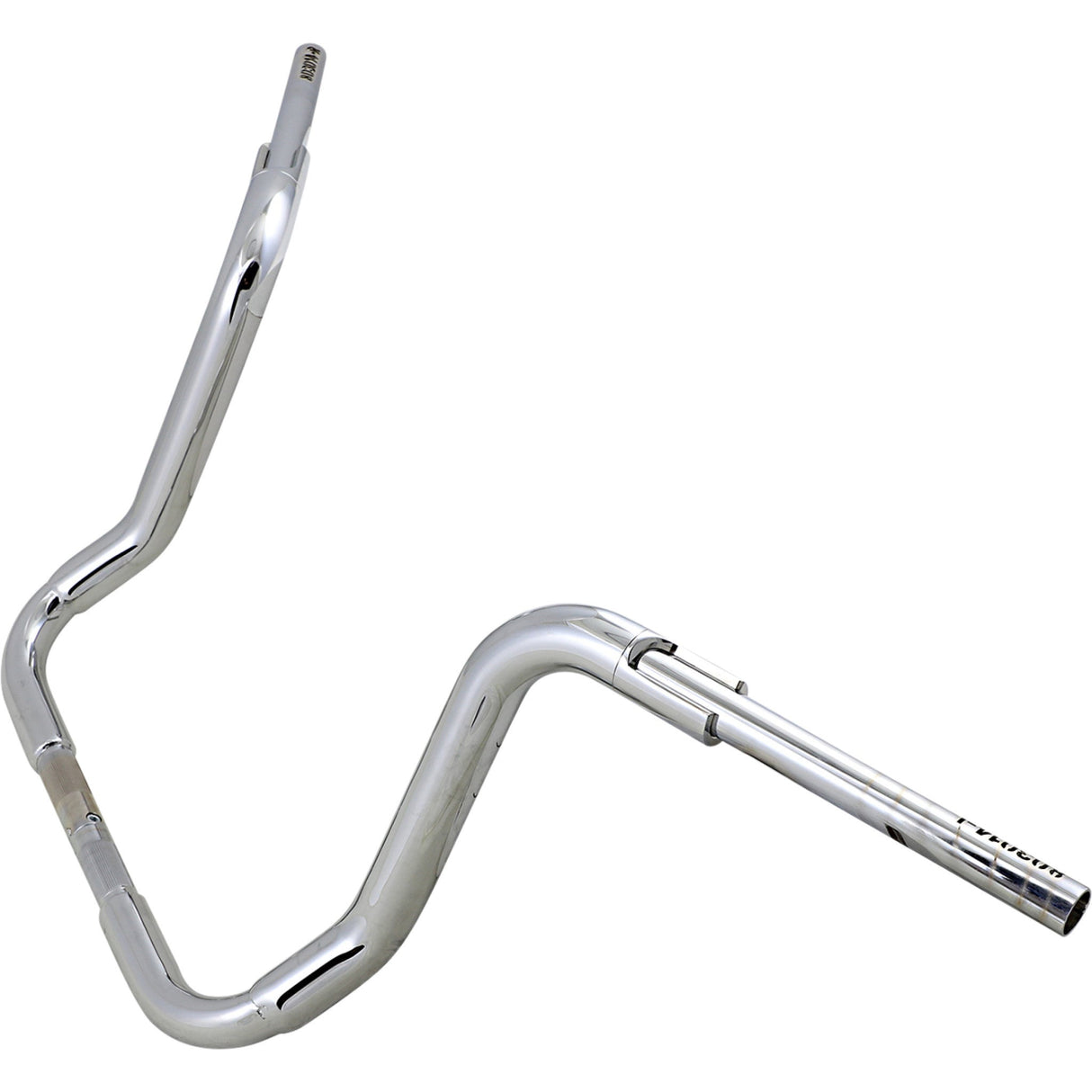 FAT Baggers INC. 1-1/2" EZ Install Rounded Top Handlebar 14" Chrome - 803014 For Harley Touring 2014-2020