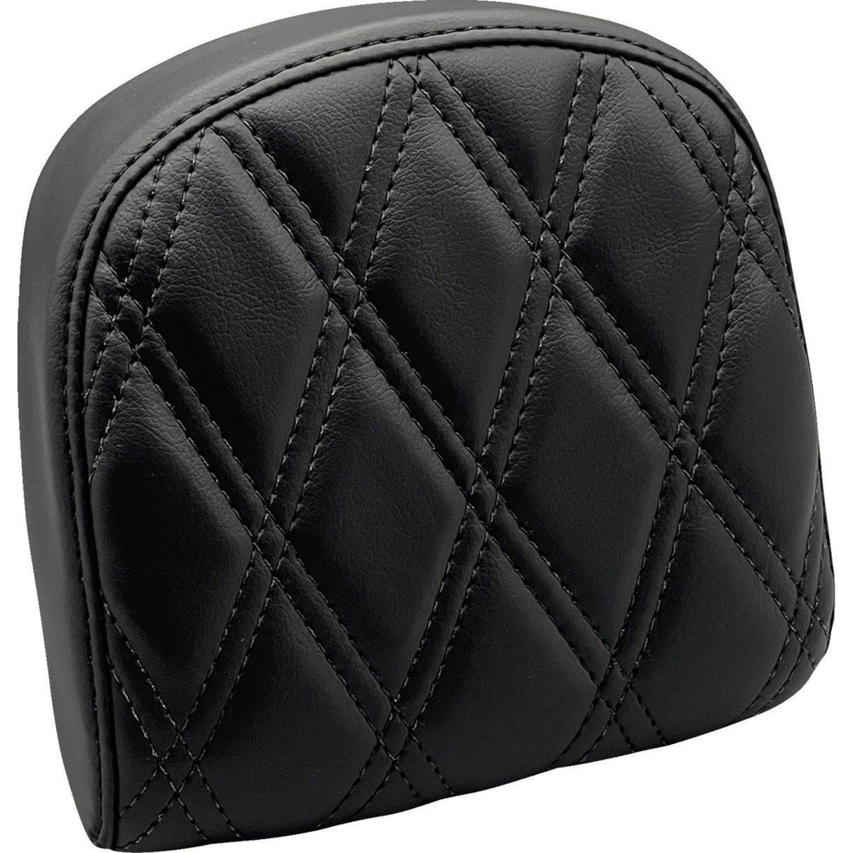 LePera Sissy Bar Pad Small Double Diamond Dull Black - L-SBP03DD-DULL For Harley Motorcycles 2008-2023