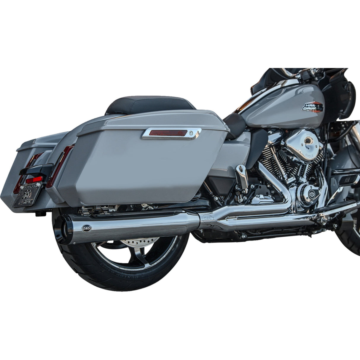 S&S CYCLE 1800-2758 550-1168 2-into-1 GNX Exhaust System race only - chrome - touring