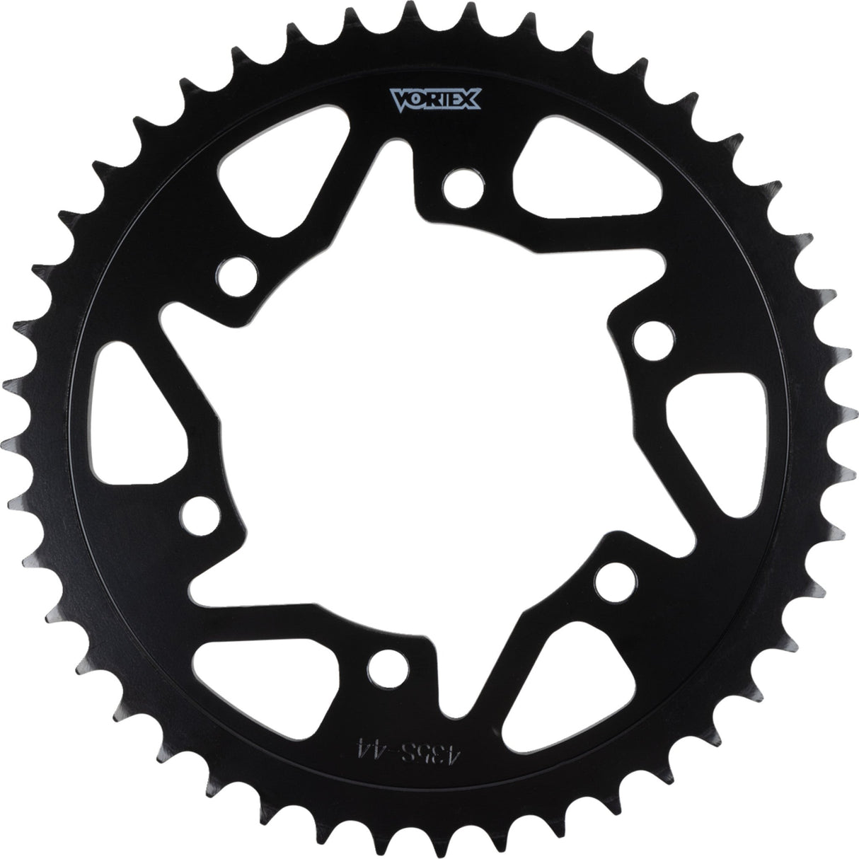 VORTEX 1210-2787 435S-44 Steel Rear Sprocket Rear Sprocket - 44 Tooth - Black - Yamaha