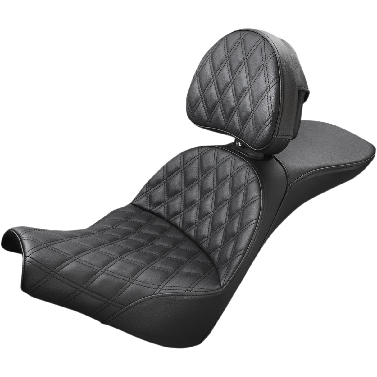 Saddlemen Explorer Lattice Stitch Seat Lattice Stitched Backrest - 818-30-030LS For Harley Softail 2018-2025