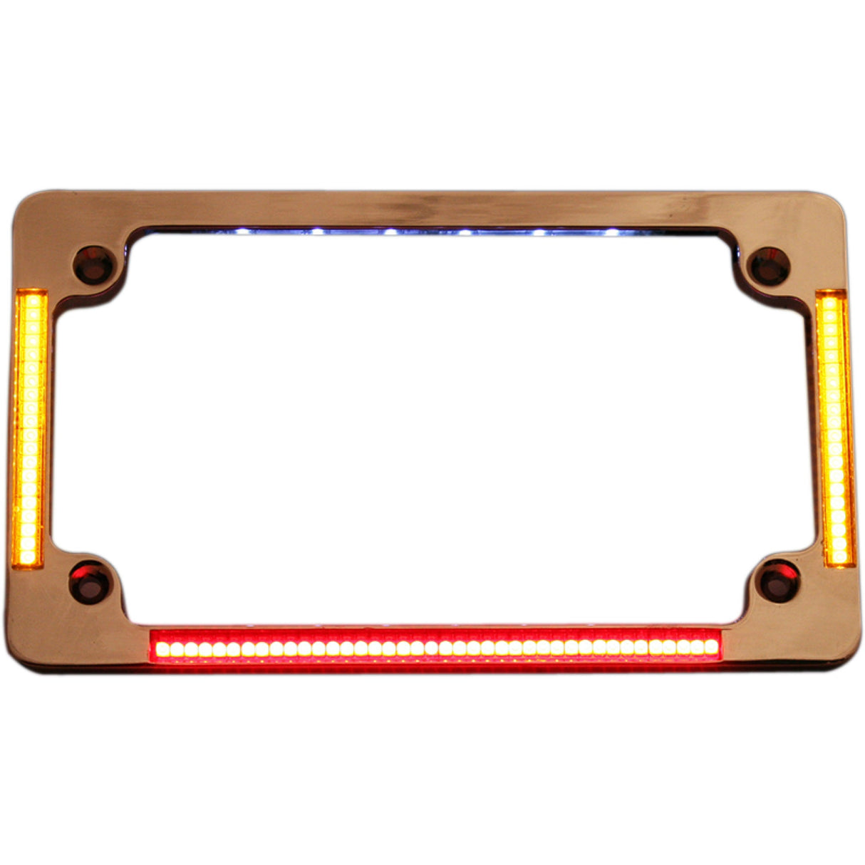 CUSTOM DYNAMICS 2030-0768 TF04-C All-in-One License Plate Frame License Plate Frame - Chrome