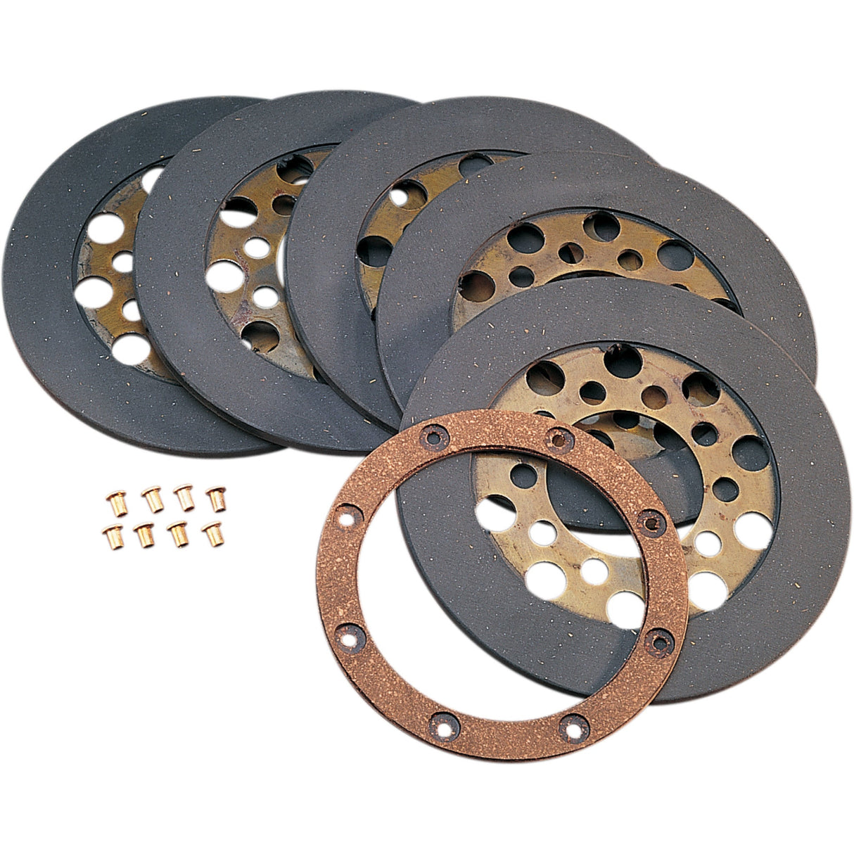 DRAG SPECIALTIES DS-223735 Wet or Dry Friction Plate Set Clutch Plate Kit - '68-E'84 Shovelhead