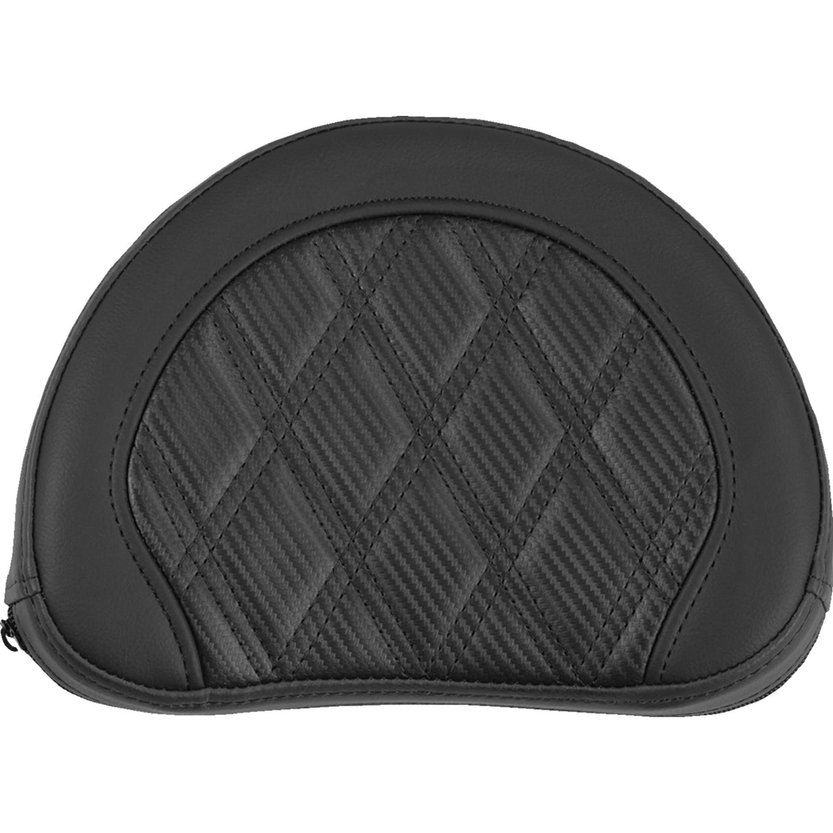 SADDLEMEN 0822-0669 051320700 Contoured Sissy Bar Pad lattice stitch - black stitch