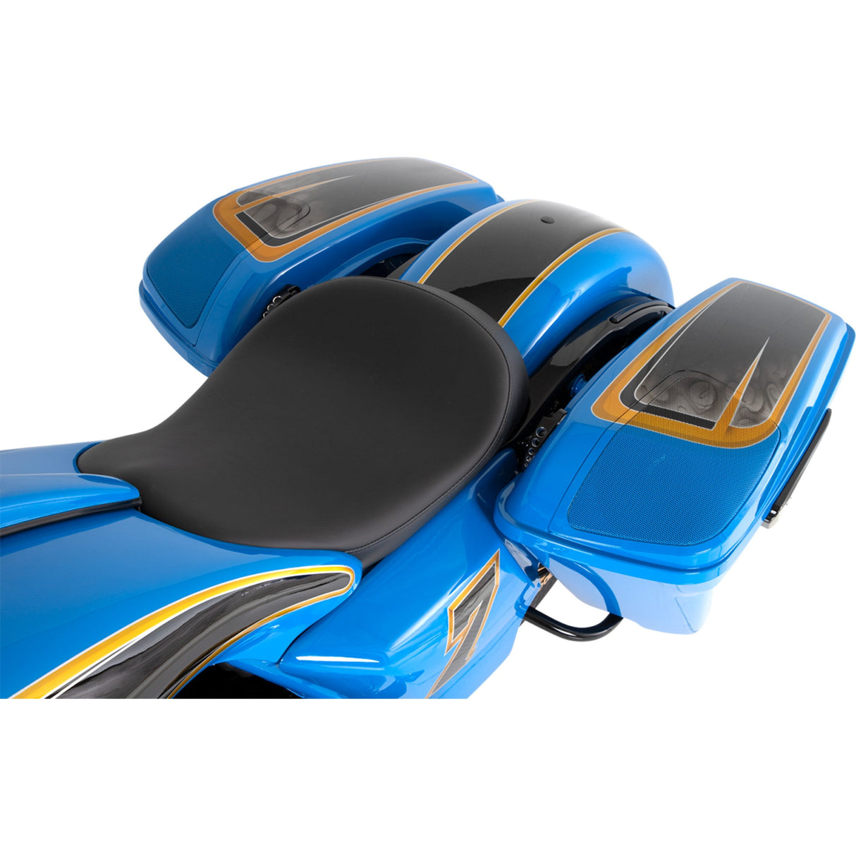 Hogtunes Saddlebag Speaker Lid Kit Without Speakers - HT LID-RM For Harley Touring 2014-2024