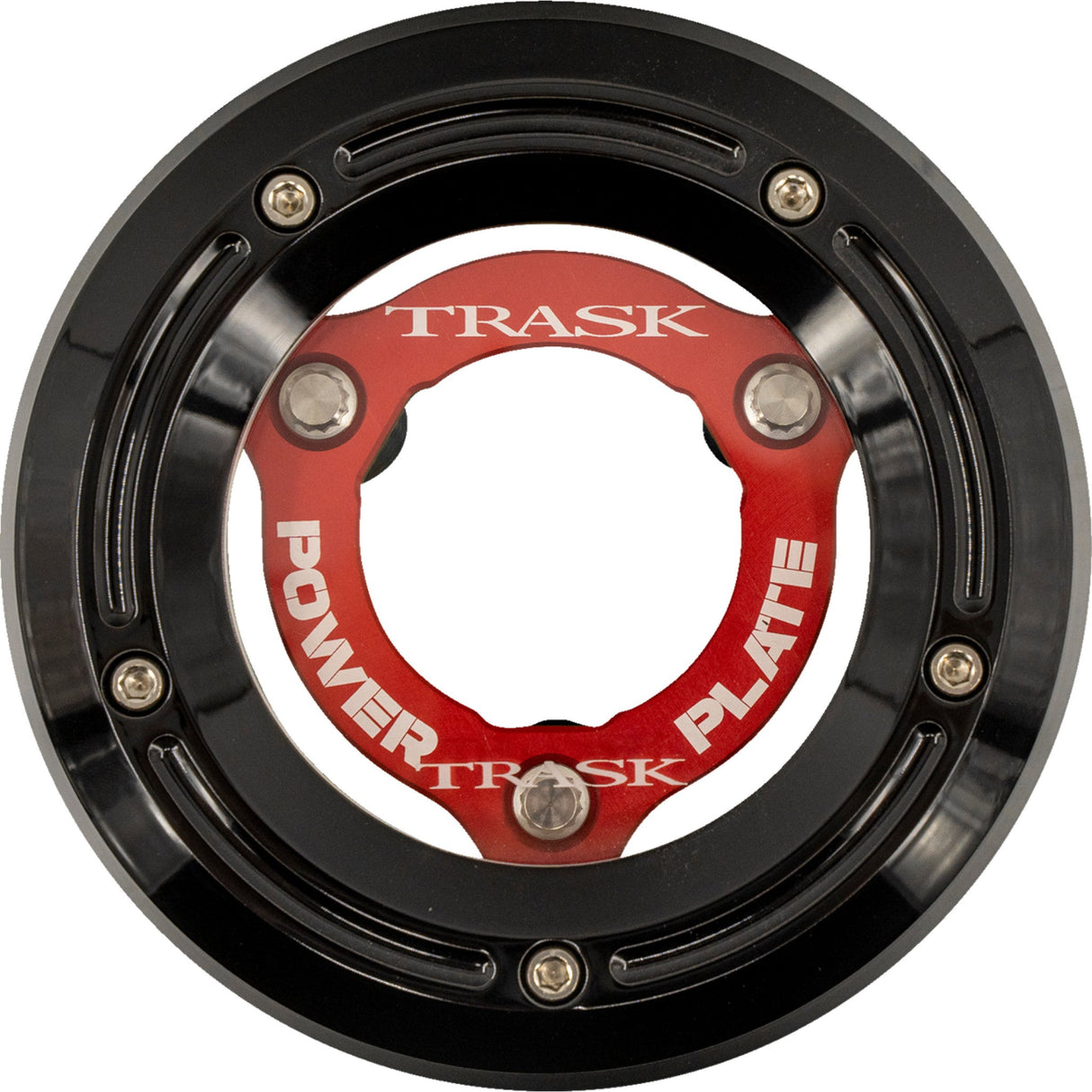 Trask Derby Cover And Power Plate Kit Black Red Kit - TM-0052-BK-RD For Harley Softail 2018-2025