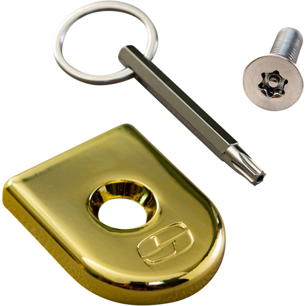 SADDLEMEN 0820-0155 8910GO Security Seat Screw golden